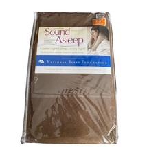 Sound Asleep Room Darkening Curtain Espresso 52x63 Vivianna Back Tab Panel New N - £11.66 GBP