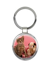 Cat : Gift Keychain Kitten Pet Animal Cute Funny Teddy Bear - £6.29 GBP