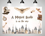 Magical Wizard Backdrop for Boys Girls a Magical Bundle Is on the Way Ha... - $29.49