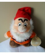 Disney Snow White and the 7 Dwarfs &quot;HAPPY&quot; Vintage 7&quot; Plush Stuffed Doll... - $372.18 MXN