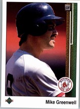 1989 Upper Deck 432 Mike Greenwell  Boston Red Sox - £0.77 GBP