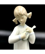 Nao Lladro Girl with Guitar Mandolin Porcelain Figurine #4871 8&quot; Garcia ... - £23.94 GBP