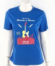 Rock N Roll Toyota Marathon Top Large Blue Graphic Dallas 2018 Athletic ... - $11.88