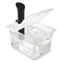 Sous Vide Container 12 Quart Evc-12 With Collapsible Hinged Lid Compatib... - £43.57 GBP
