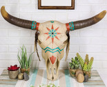 Ebros Large Navajo Native Spirit Dreamcatcher Buffalo Bull Cow Skull Wal... - £54.63 GBP