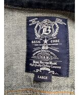 Basic Code Jean Vest Men’s Large Blue Bikercore Patches - $27.72