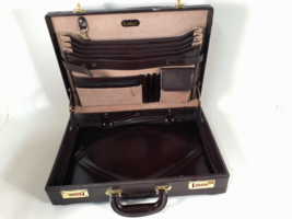 Vintage Gentleman&#39;s Leather Attache&#39; Case by Lucas Leather, Nice Condition - $45.47
