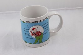 Fishermans Excuses Coffee Mug Cup - $11.75