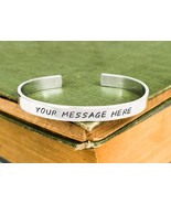 Personalized Bracelet - Custom Bracelet on 1/4 inch Aluminum - $12.95