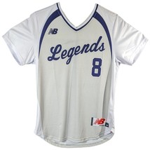 Legends Softball Jersey Shirt #8 New Balance Womens Medium Gray Short Sleeve - $16.14