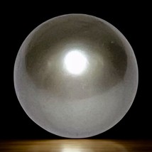 Huge Smooth 19.5 Carat 13.6 x 16.7mm Peacock Gray Tahitian South Sea Pearl Loose - $113.60