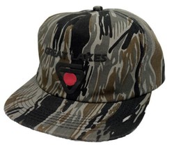 Vintage Great Lakes Hat Cap Snap Back Camo K Products Company Logo One Size Hunt - £15.79 GBP