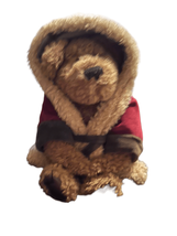 Boyds Bears Brown SC Northstar J.B. Bean Series Velvet Santa Robe Stuffed Toy - $21.51