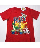 Toy Story 4 T-shirt Red Sz 5/6 Made To Play Woody Buzz NWT Disney - £13.44 GBP