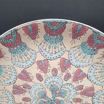 Antique Early c.1900s Chinese Peacock Bird Teal Rose Colored Plate Daoguang Mark - £76.44 GBP