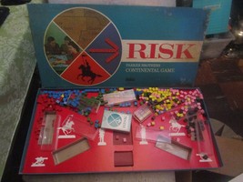 Vintage 1960 RISK Parker Brothers Board Game Wood Pieces - £13.40 GBP