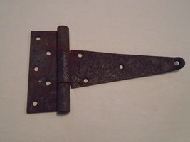 Antique Vintage Iron Metal Large Hinge Barn Door Gate Rustic Strap 10 1/4&quot; long - £3.69 GBP