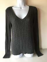 Arizona Jeans Womens Sweater Size Large Gray Long Sleeve - £9.49 GBP