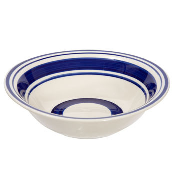 Royal Norfolk Blue Striped Stoneware Bowls, 7" - $18.00