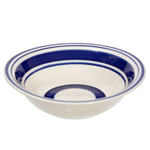 Royal Norfolk Blue Striped Stoneware Bowls, 7&quot; - £13.45 GBP