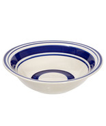 Royal Norfolk Blue Striped Stoneware Bowls, 7&quot; - $342.65 MXN