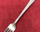 1946 Queen Bess II Silver Plate Tudor Plate 6.5&quot; Salad Fork by Oneida Si... - $9.41