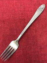 1946 Queen Bess II Silver Plate Tudor Plate 6.5&quot; Salad Fork by Oneida Si... - £7.52 GBP