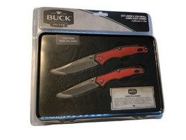 Buck Knives 237 &amp; 238 Liner Lock Combo In Collector&#39;s Tin NEW Factory Sealed - £39.23 GBP