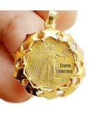American eagle gold coin pendant, liberty gold coin pendant, gold star p... - $1,196.74 CAD