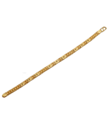 22k print solid gold 21 cm bracelet for half daughter columbus day jewelry - €3.063,82 EUR