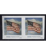 5052a - Diecut Omitted Imperf Error / EFO Pair &quot;Flag&quot; Cat $200 Mint NH - $164.11 CAD