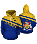 Barbados Country Flag Hoodie Adults And Youth - $76.57 CAD