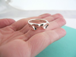 Tiffany & Co Peretti Heart Ring Silver Love Promise Band Sz 6.5 Gift for Her Art - $268.00