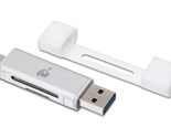 IOGEAR USB-C 2-in-1 SD Card Reader - w/USB Type A - SDXC - SDHC - SD - M... - £25.23 GBP