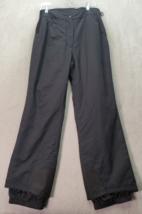 Obermeyer Snow Pants Womens Size 12S Black Nylon Insulated Inner Zip Pocket Logo - £21.87 GBP