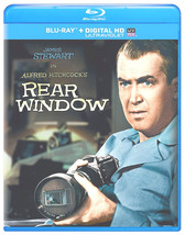 REAR WINDOW BLU-RAY DVD JIMMY STEWART GRACE KELLY ALFRED HITCHCOCK HD  - £11.70 GBP