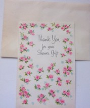 Vintage Hallmark Thank You For Your Shower Gift Card - £1.60 GBP