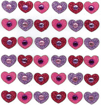 Jolee&#39;s Boutique Dimensional Stickers-Tween Gem Hearts - £6.53 GBP