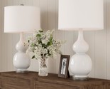 Home Ceramic Table Lamps Set of 2 Double Gourd Vintage-Style Accent Ligh... - $249.99
