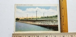 Antique 1924 RPPC POSTCARD The Floating Bridge LYNN MASSACHUSETTS A7 - $6.75