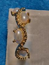 Gold Plated earings-w-faux pearl.C.1995 - £9.43 GBP