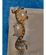Gold Plated earings-w-faux pearl.C.1995 - $16.45 CAD