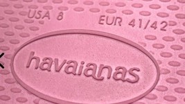 Havaianas Tradi Zori Men Multicolor Flip Flop US Size 8 Women Sz 10 Pink Yellow image 7