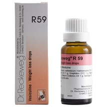 1x Dr Reckeweg Germany R59 Weight Loss Drops 22ml | 1 Pack - £8.92 GBP