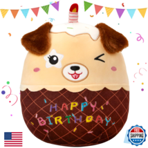 CozyWorld 14" Birthday Cake Dog Plush Puppy Stuffed Animal Wink Dog Pillow - $34.94