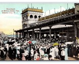 Busy Boardwalk and Million Dollar Pier Atlantic CIty NJ Unused DB Postca... - £3.12 GBP