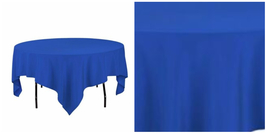 1 pc 85X85 in. Square Polyester Tablecloth - Banquet Wedding - Royal Blu... - £32.51 GBP