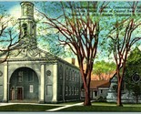 First Congregational Church Canandaigua New York NY UNP Linen Postcard H6 - $2.63