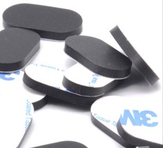 13mm x 25mm x 3mm Oval Shaped Rubber Feet  3M Backing  Various Package Sizes - £8.24 GBP+