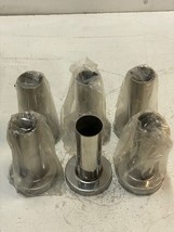 6 Quantity of Round Cylinder Mold Flanges (See Pics for Measurements) - $76.49